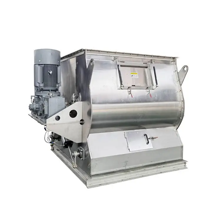 liquid powder chemical blend mixer mushroom waste mixer machine powder mixer/ribbon blender/powder mixing machine