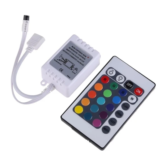  24 Keys Mini IR RGB led light strip Remote Dimmer For SMD 3528 5050 lights DC12V LED Lights