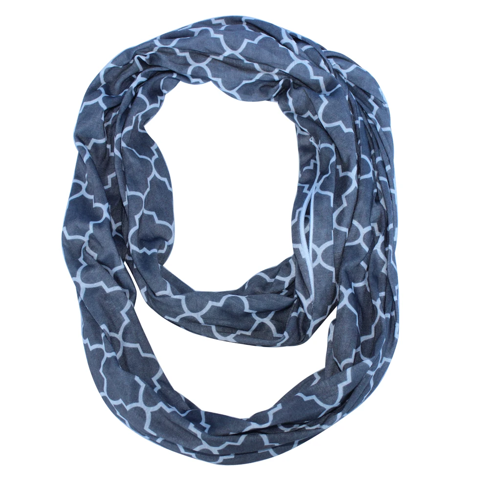 Бесконечный шарф из Джерси со скрытой молнией оптом