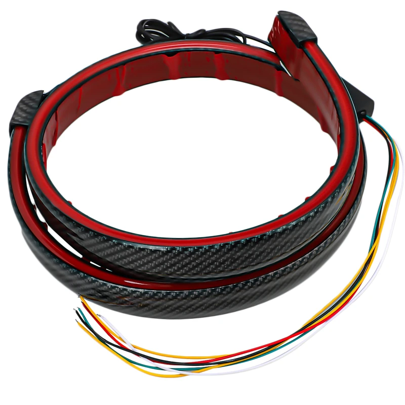 LED spoiler Car tail light RED Brake Reverse DRL decoration Lights 12V led Strip Turn Signal Truck Led Tail Lights