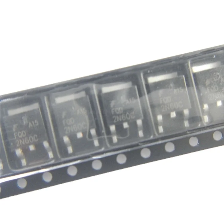 FQD2N60C 2N60C MOSFET N-Channel 600V 1.9A (Tc) 2.5W (Ta), 44W (Tc) Surface Mount TO252 IC Chip Original and New