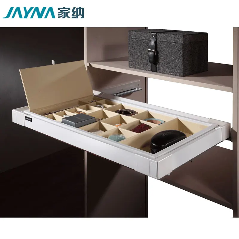 JAYNA Hot Sale PU Organizer Closet storage box Luxury Jewelry Tray