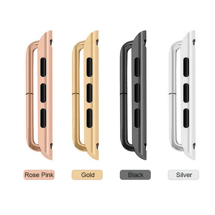 Skylet 316L Stainless Steel Watch Adapter Buckle Watch Band Strap Connector for iWatch 7 6 5 4 SE Band