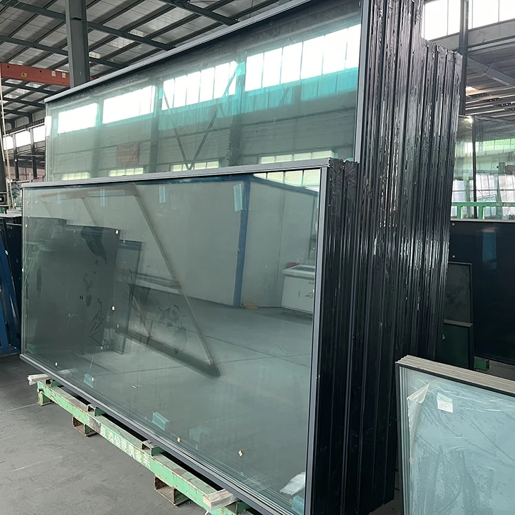 Glass factory windows and doors 6mm 12A 6mm low - e double glazed tempered insulated glass