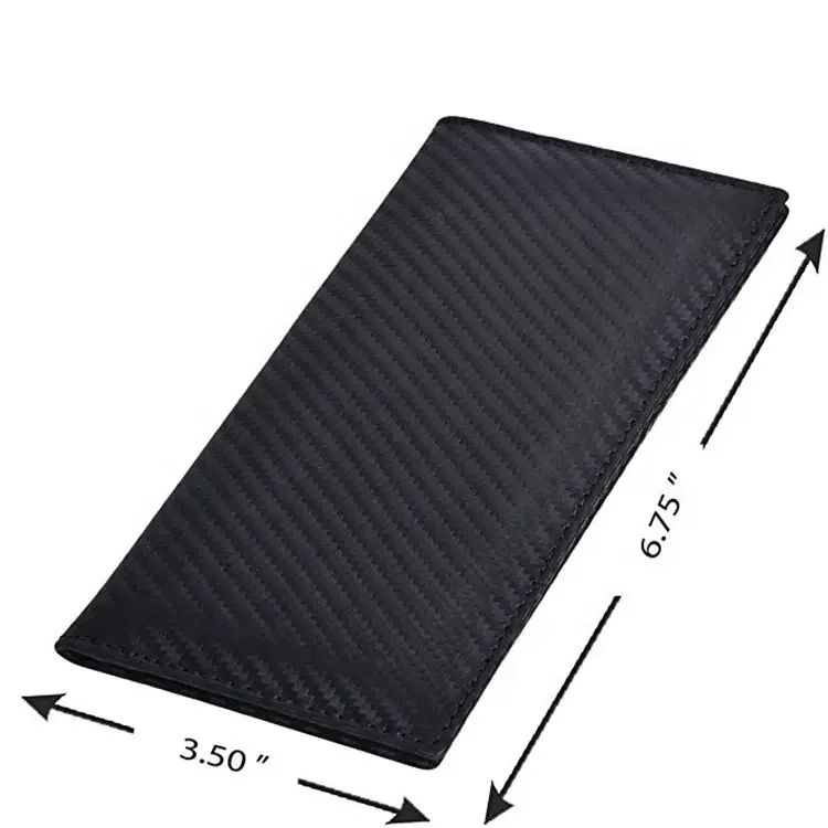 Hot Selling Leather Cheque Book Holder Checkbook Covers Wallet