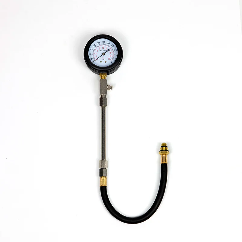 TU-20-1 Quick Cylinder Petrol Engine Pressure Gauge Tester Kit Compression Leakage Diagnostic Compressometer Tool