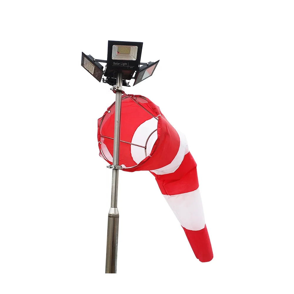 Windsock Stainless Steel Material FAA Standard Windsock For Helipad / Helipad Windsock / Windcone With Helipad Lighting
