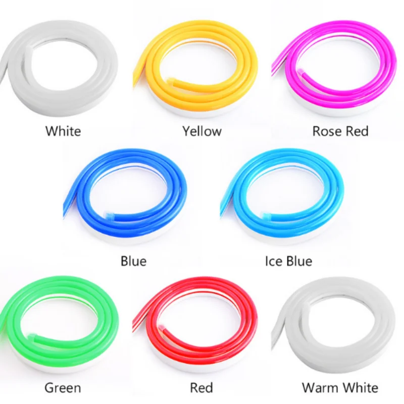 Factory customized 6Watt LED Neon Light Strips Silicone Flexible Decoration Lamp with PVC Body IP65 for Landscape Application