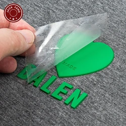 Изготовленный На Заказ 3d-логотип бренда, 3D резиновая силиконовая вдохновляющая футболка, виниловая печать, тепловая печать