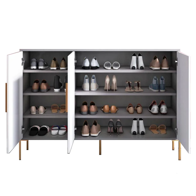 
3-слойный шкаф для хранения обуви древесно-стружечная плита подставка деревянная тумба под ТВ 