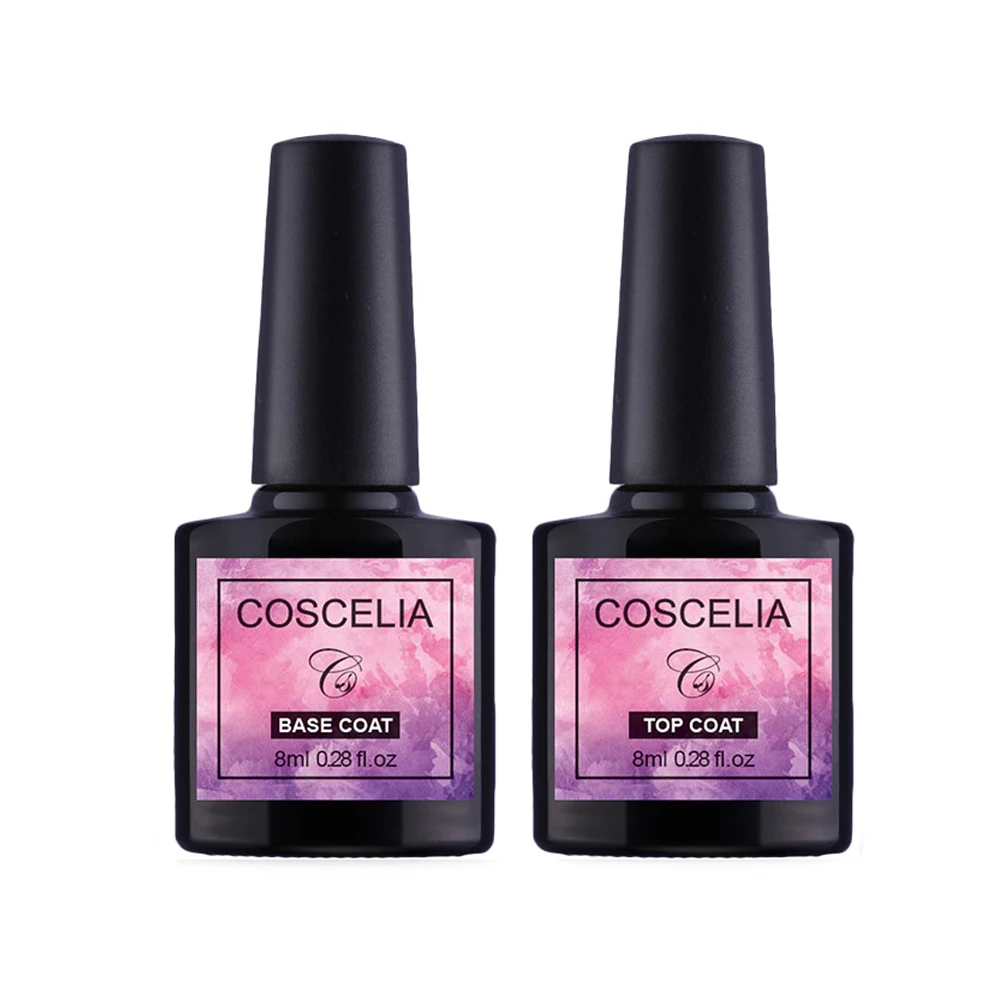 Горячая Распродажа профессиональное OEM цветное отшелушивающее матовое верхнее покрытие для ногтей Базовое покрытие Блестящий УФ светодиодный Гель-лак без протирания логотип на заказ