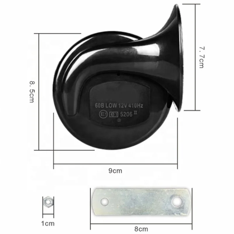 2pcs in set Motorcycle Car Snail Horn 12V Electric Air Horn Scooters Truck E-Bike Speakers Dual-tone Loud Signal Universal