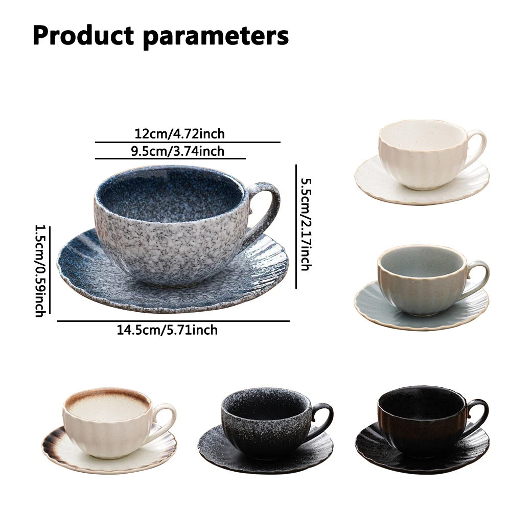 Wholesale Ceramic Vintage Mug Milk Mugs Teacup Japanese Style Latte Cup for Cappuccino Tea Mugs
