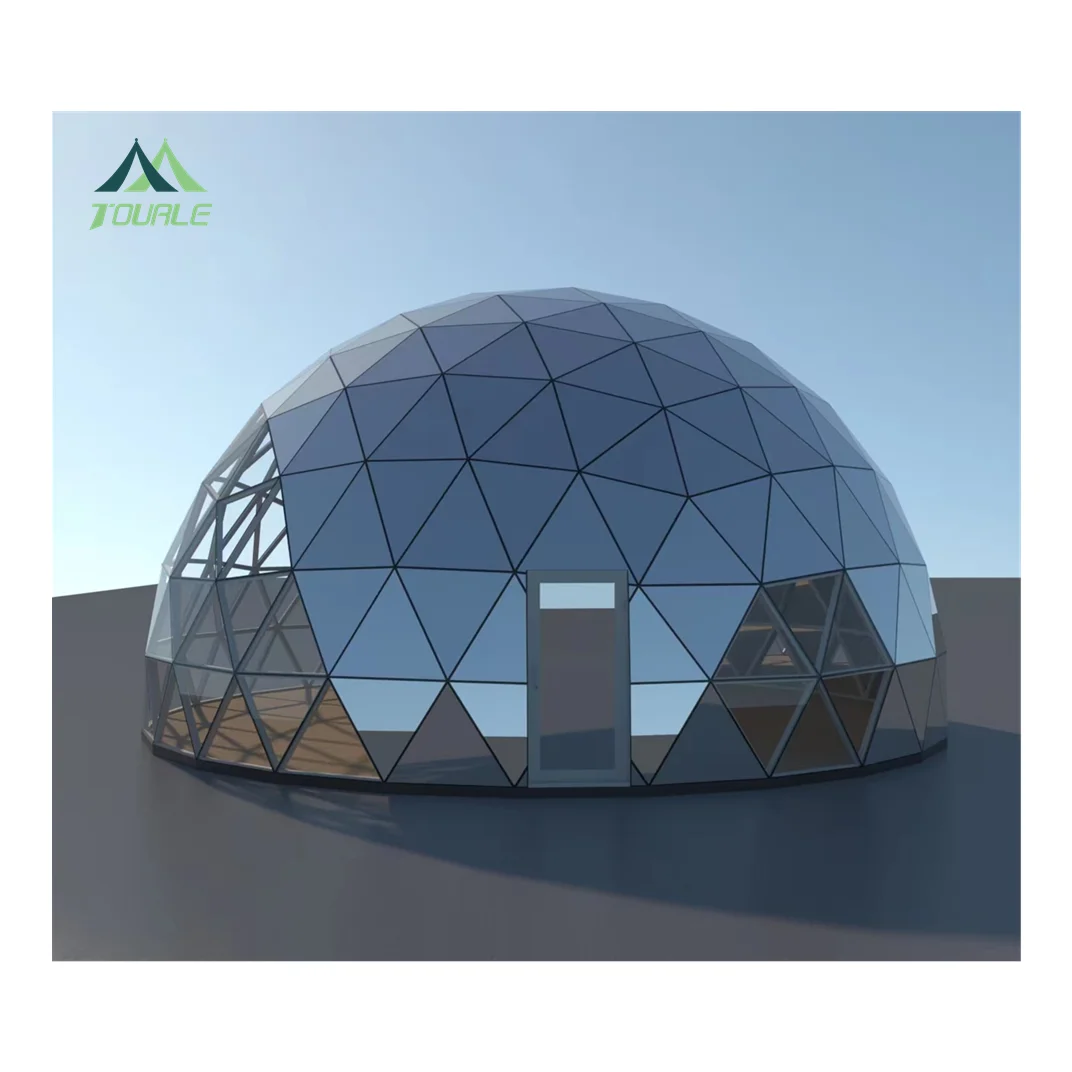 Camping  Dome House Big Geodesic Dome Kit Tents Glamping Garden Glass Polycarbonate Igloo Dome House