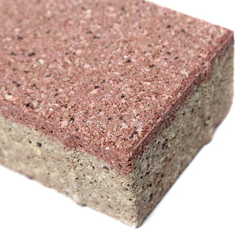 Anti slip and energy-saving permeable bricks for paving