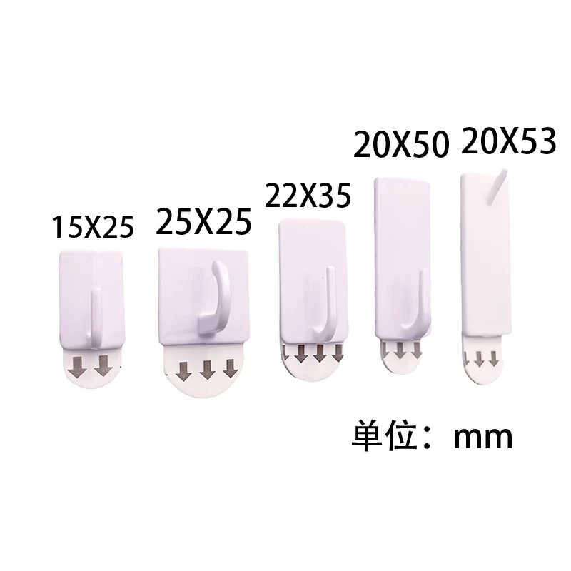 Reusable Sticky Hooks Adhesive Silver Circle and Round Hooks Towel Holder