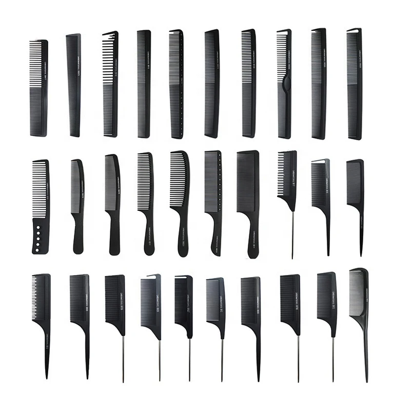 Wholesale Private Label Customize  OEM Hot Logo Beauty Plastic Color Package Hair Salon Tools Hair Brush Comb Copper