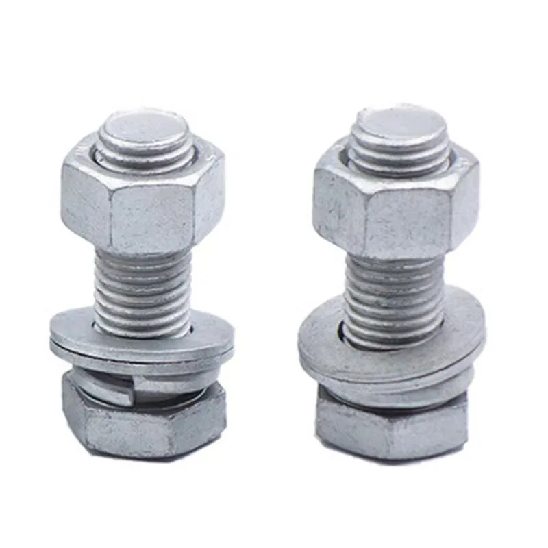 Hot Dip Galvanized M16 Heavy Hex Head Bolts Nut and Washer 80mm DIN Standard for Industrial Steel Structure 10.9s 12.9S