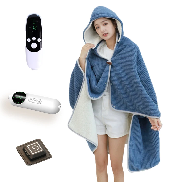 LISO Customized Usb Rechargeables Chauffante Shawl Pad Electric Heating sleep pod blanket Home Mattress Warm Body Blanket