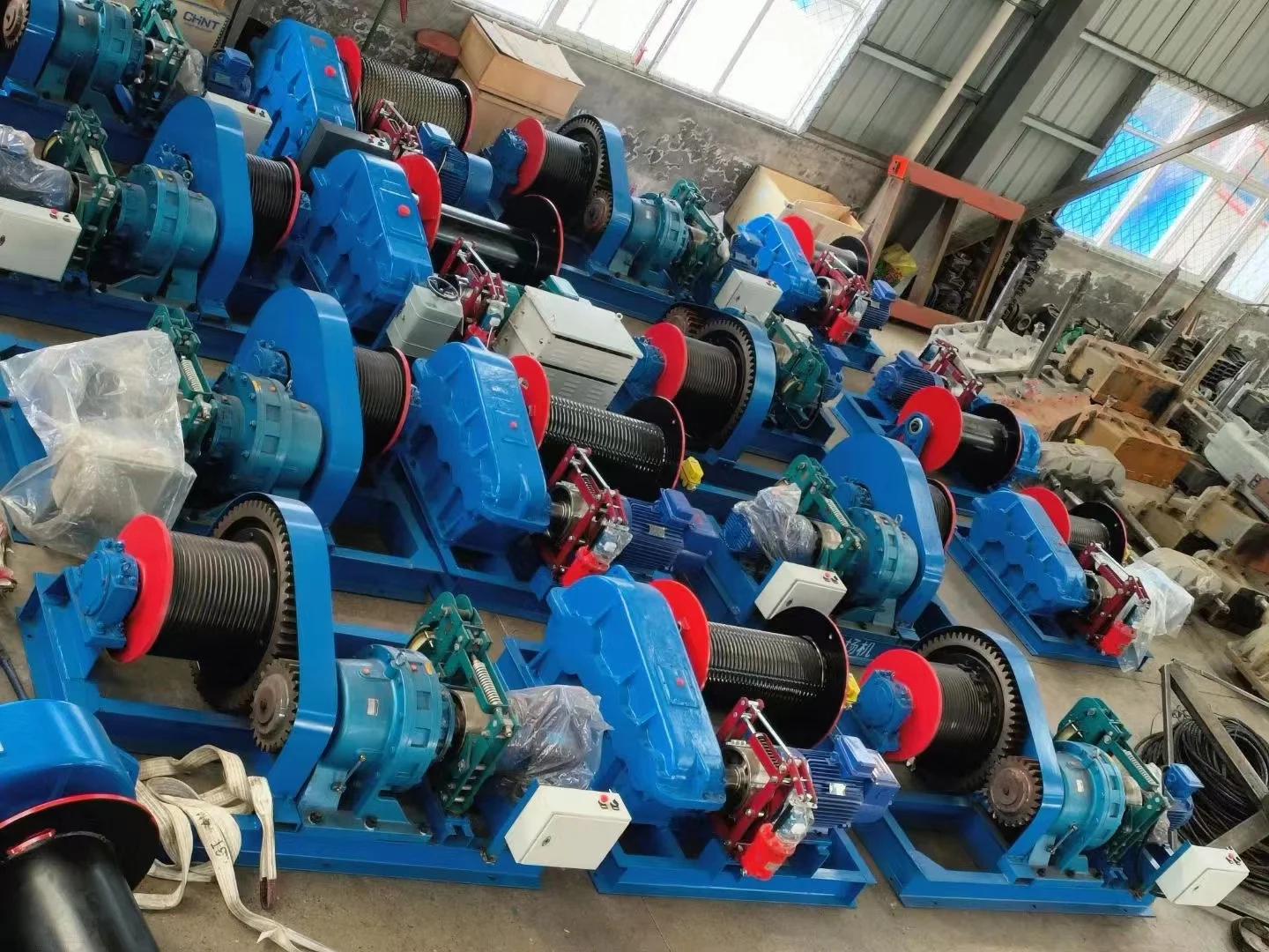 Fast Speed Electric Winch 10 Ton With Double Drum