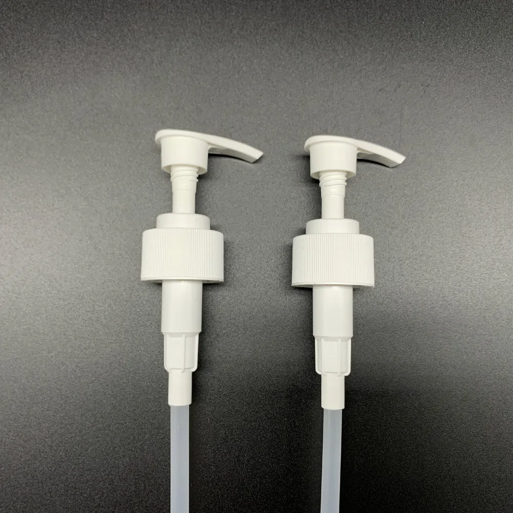 28/410 ribbed screw down lock plastic soap lotion dispenser pump