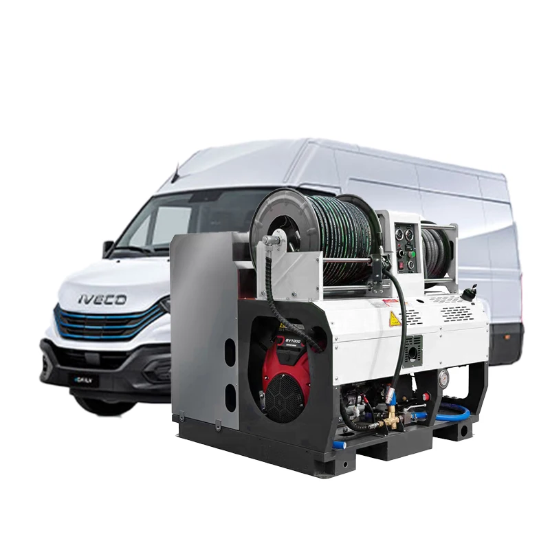Convenient Jetter trailer Jetter High pressure sewer cleaning built-in device High pressure cleaner Pipe injection machine
