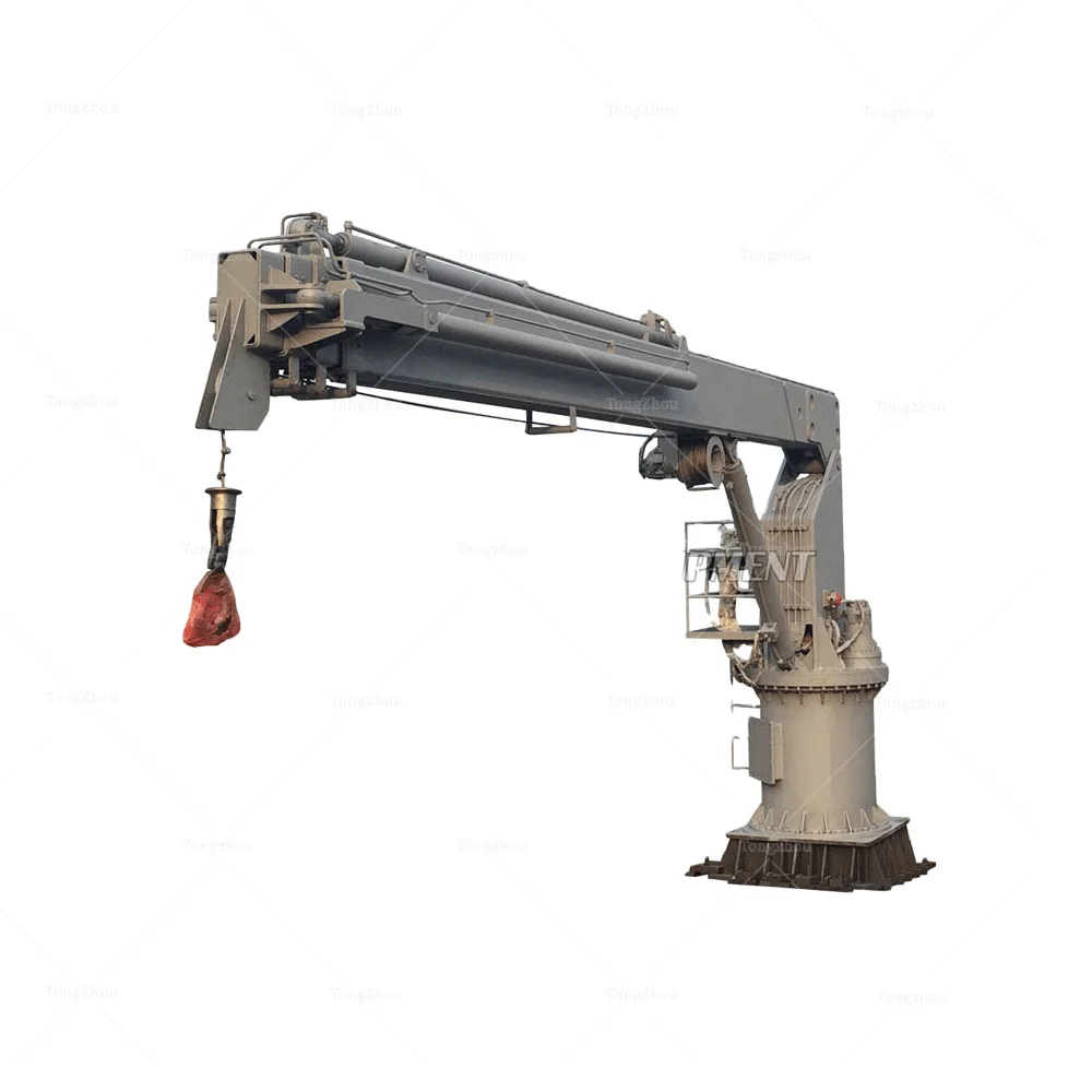 10t Telescopic Boom Marine Small Fish Boat Crane