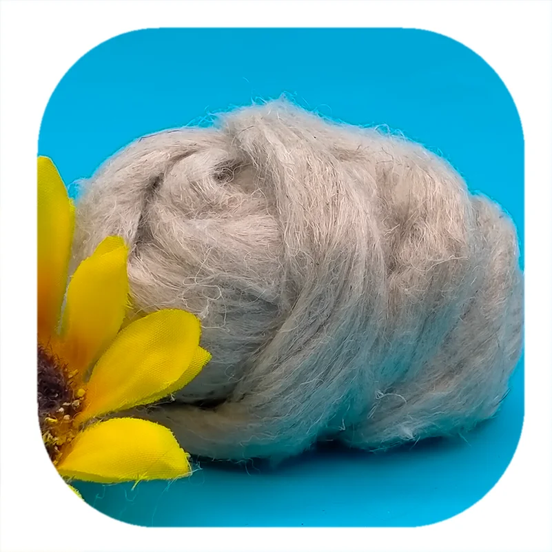 High Quality Natural Color Flax Tops for Blended Spinning