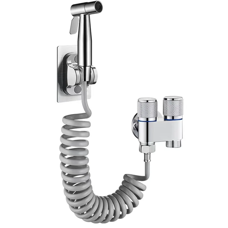 2024 Stainless Steel Toilet Spray Gun Accessory for Pressure Water Flushing