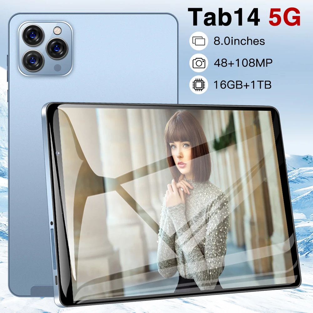 Tablet 16GB + 1TGB Dual OS for Children Tablet PC Large Battery Portable Android Tablet PC