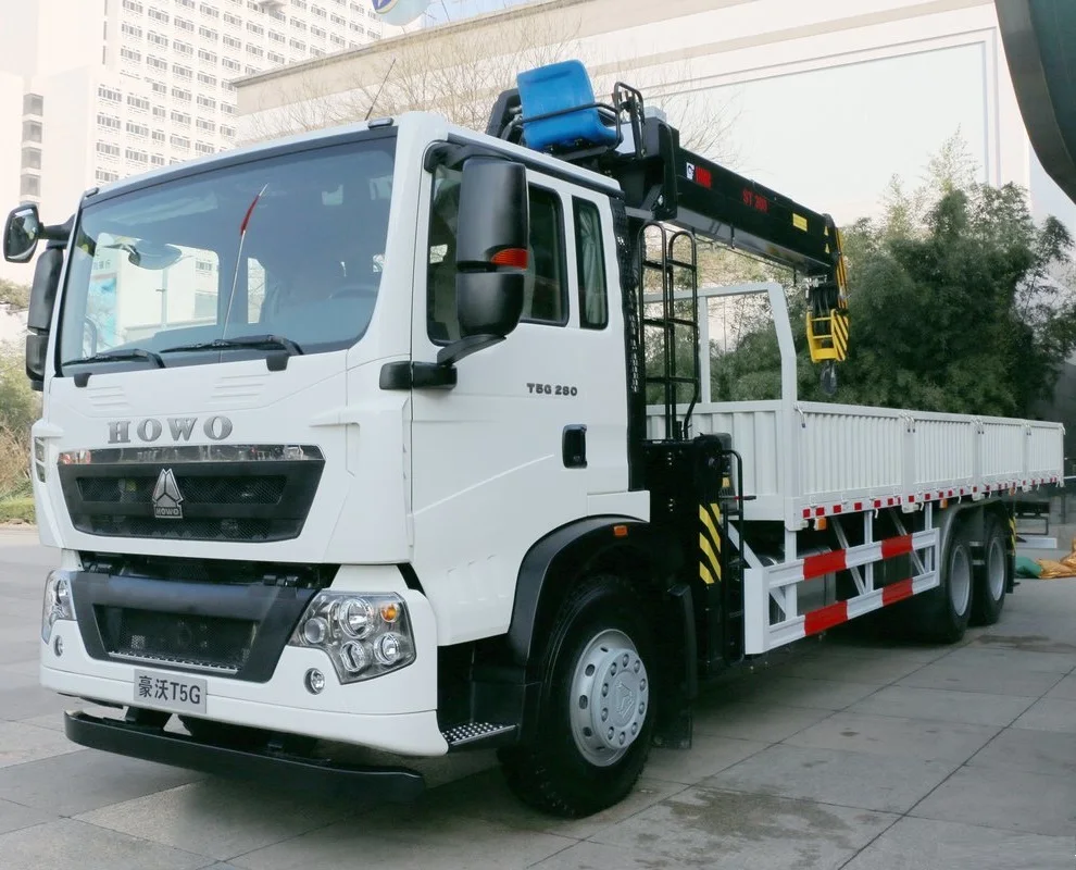 Sinotruk HOWO полноприводный грузовой автомобиль 6x6 с 12 тонными стреловыми кранами 5 секциями