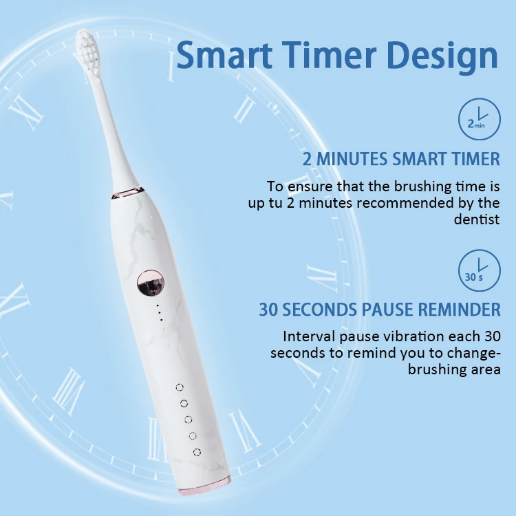 AIWO Private Label Electric Toothbrush With Toothbrush Travel Case Cheap Rechargeable Smart Electric Toothbrush Set