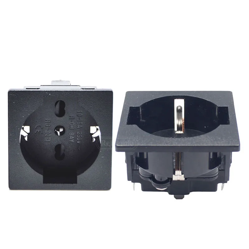 Ac Power Strip Schuko Socket European Germany 16a 250v Safe Ac Power Socket