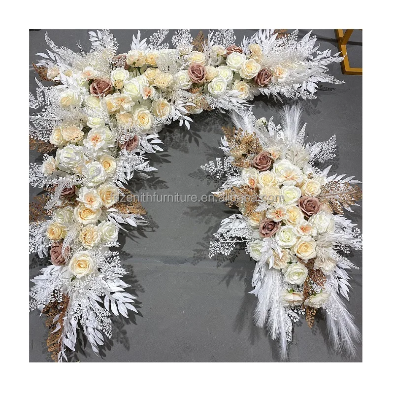 Decorative hanging floral arrangement fake artificial wedding flowers for arch decoration