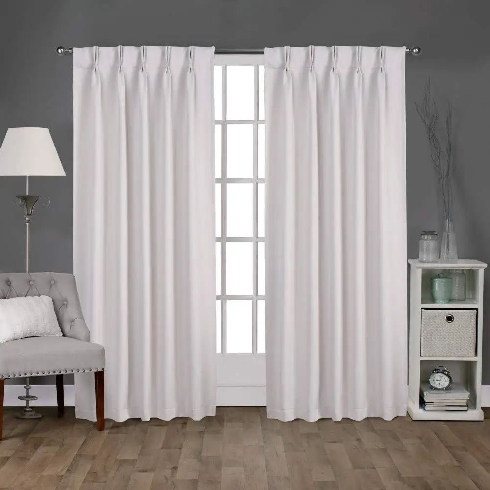 Factory price Tab Top Darkening Blackout Pinch Pinch Pleat luxury curtains for the living room