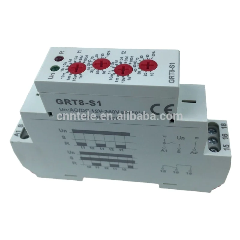 GRT8--S1 Asymmetric cycle timer relay