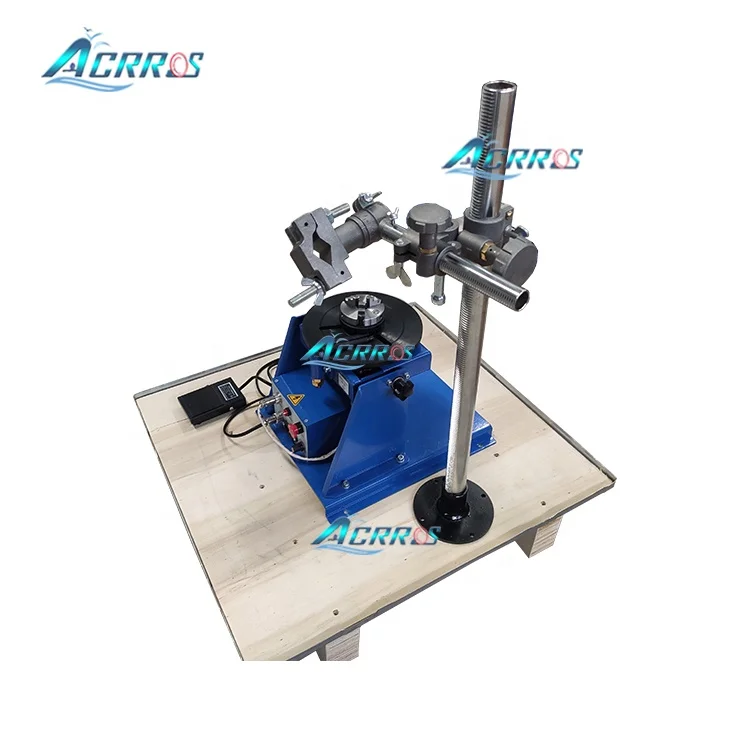 220V 110V Welding positioner 10kg welding rotary table 65mm lathe chuck torch stand