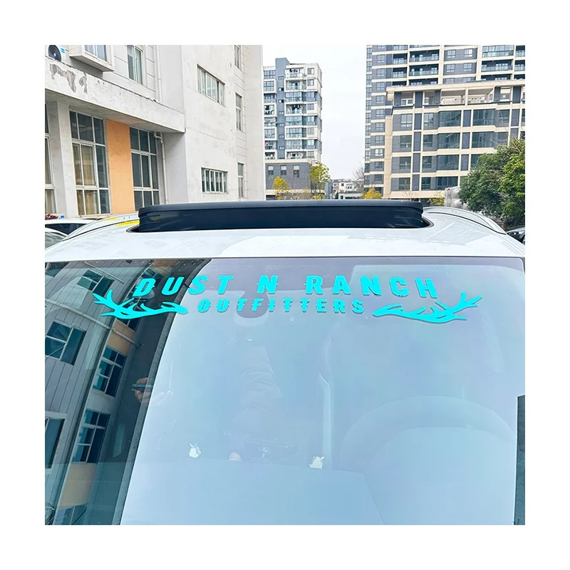 Outdoor Use Custom Die Cut Logo Lettering Auto Car Front Glass Windshield Vehicle Windscreen Windshield Banner Decals Stickers