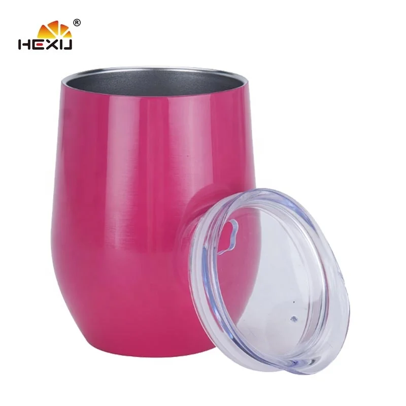 12oz Stainless Steel Double Wall Insulated Wine Cup Coffee Thermo Mug