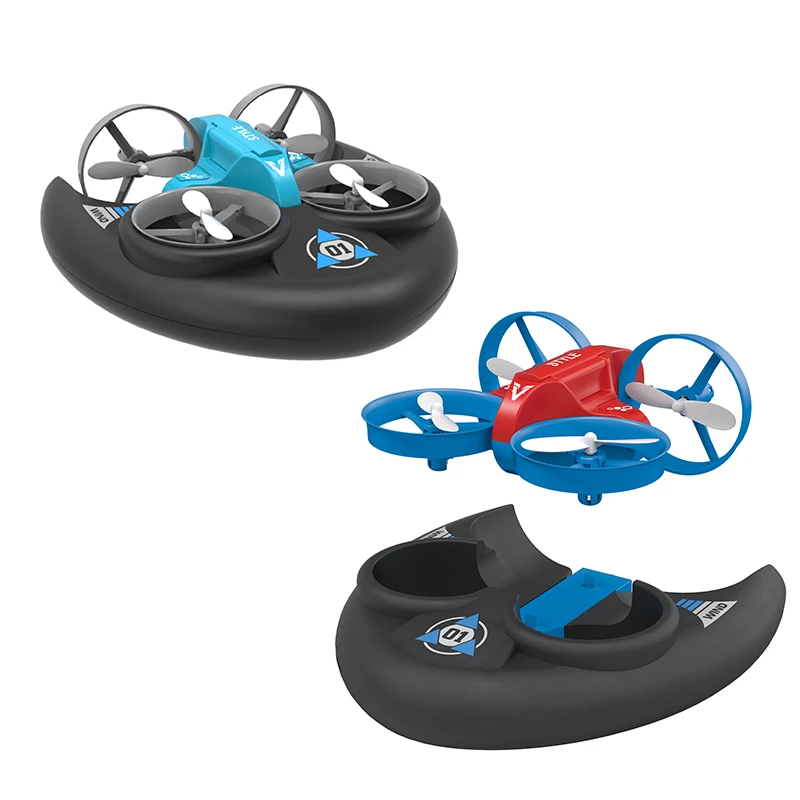 3 в 1 детская игрушка многофункциональный мини Дрон водонепроницаемый автомобиль пульт дистанционного управления морской наземный катер гидроциклы