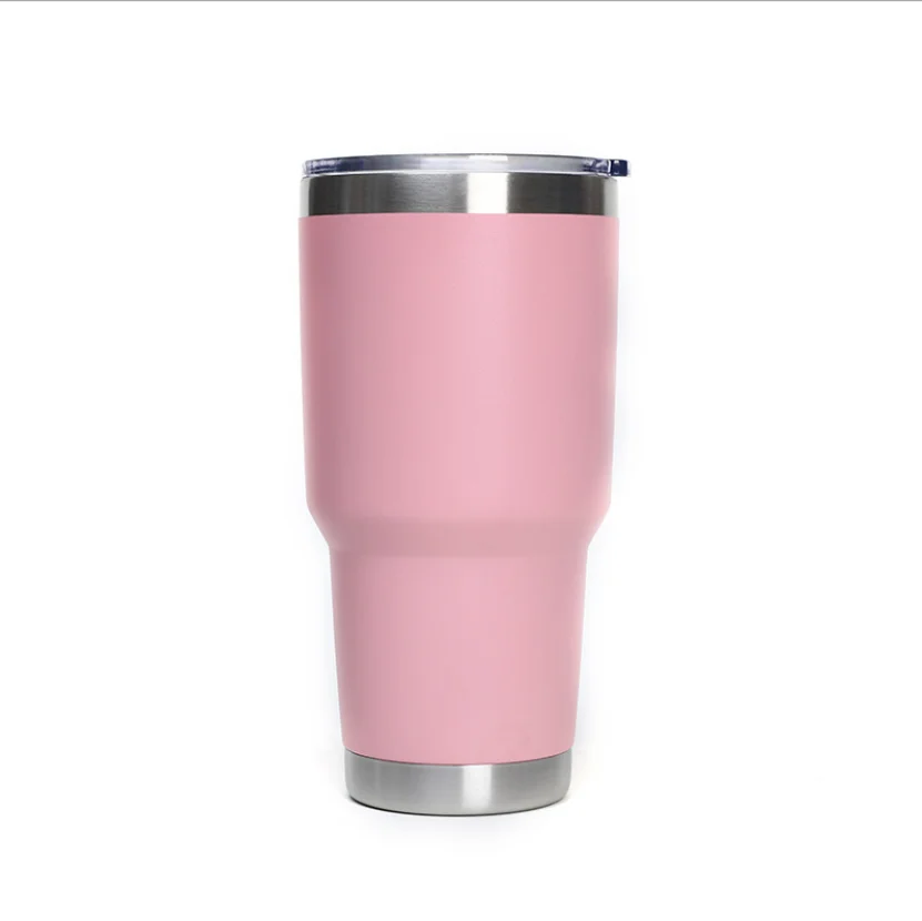 
factory direct sale powder coated 30oz vacuum insulated stainless steel Magnetic tumbler lid tumbler with Magnetic slider lid 