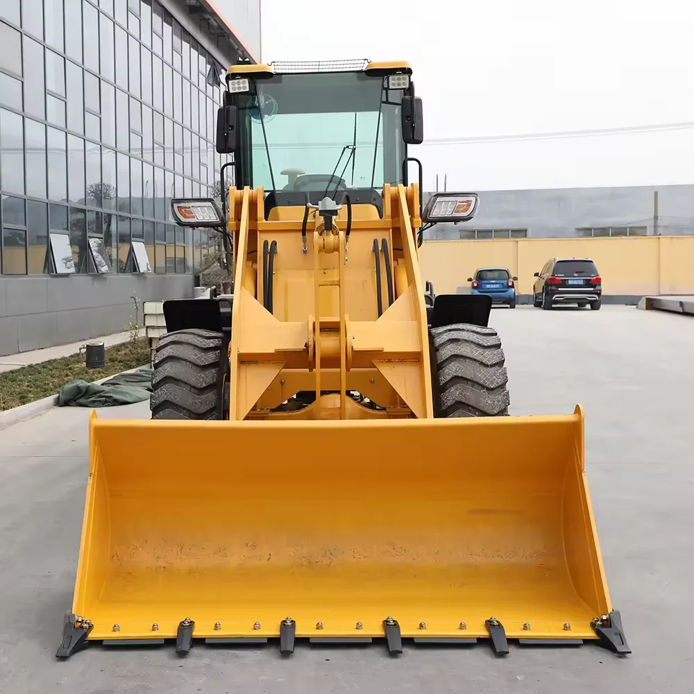 Easy to Operation Electric Loader 1.5ton Mini Loader 4x4 Wheel Loader Mechanical for Sale