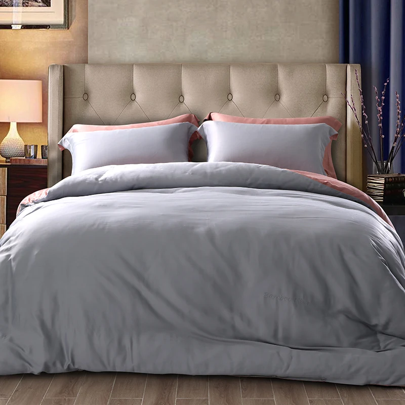 Home use top quality double size bedsheet set bamboo bed sheet set import from china