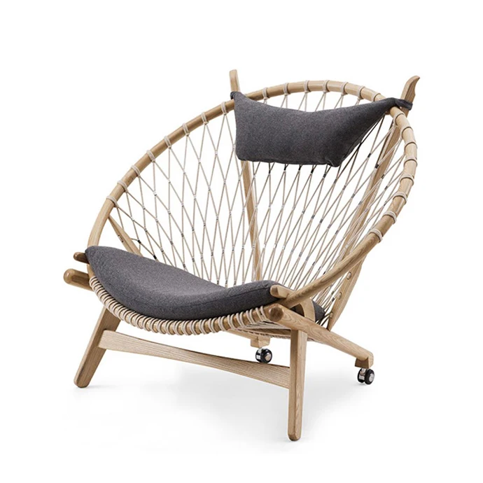 
Modern style replica Circle wooden lounge chair 