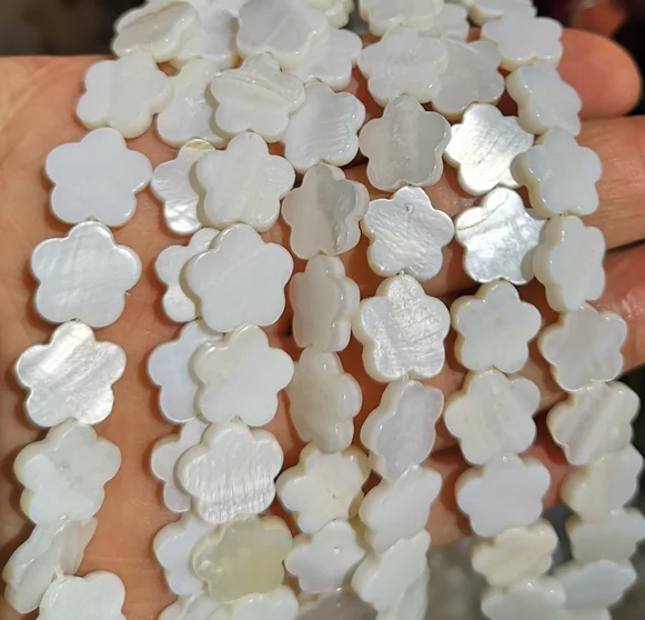 shell flower shape loose beads semi-finished products diy jewelry accessories wholesale factory direct sales