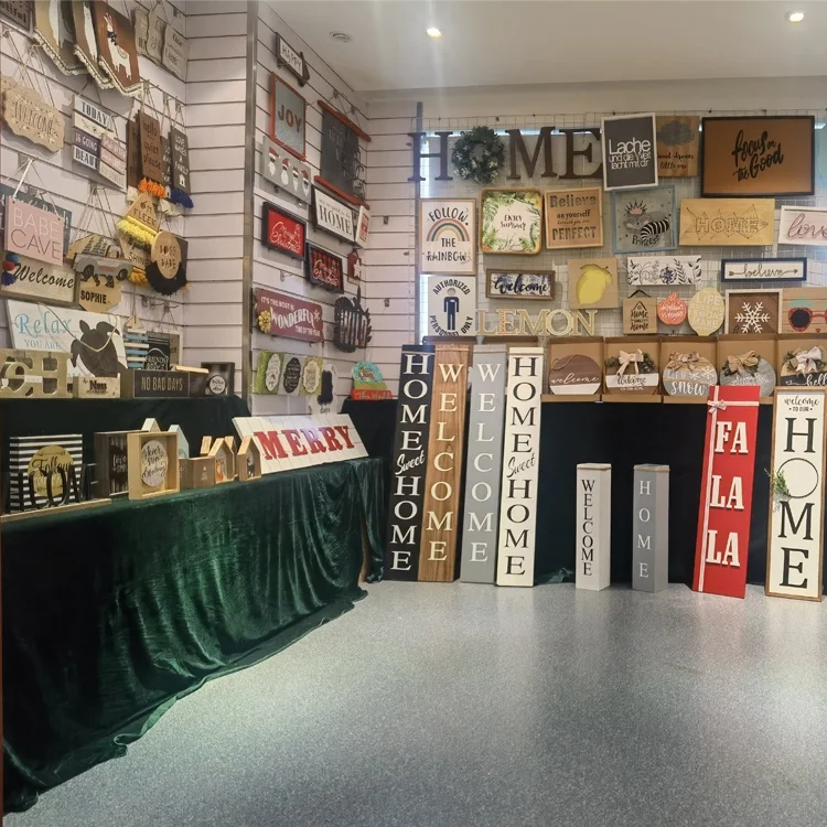 3D Wall art decoration Framed  wooden wall decor For living room interior decoration set of 3