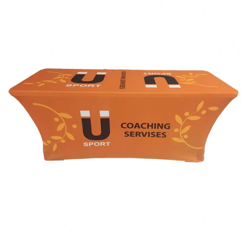 Customized Event & Conference Promotional Stretch Table Cover With Company Logo