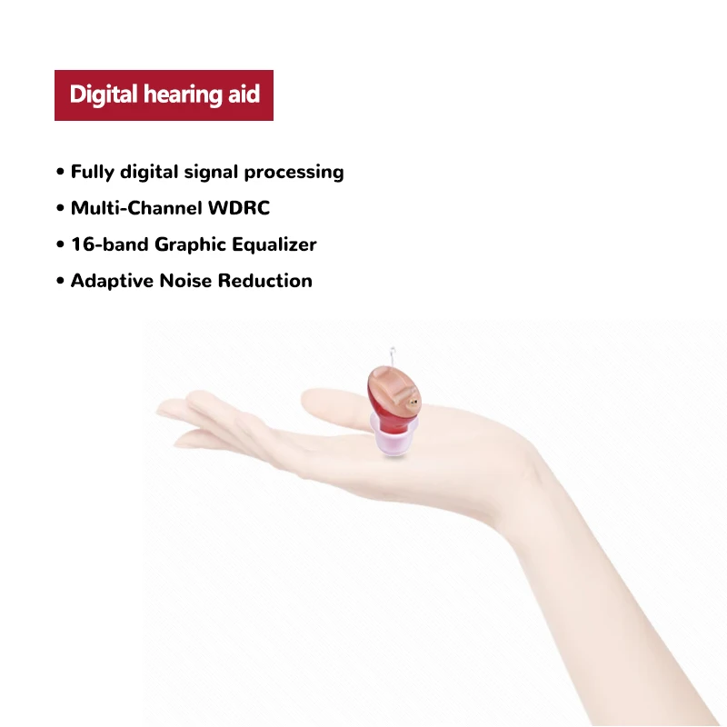 Cheap Digital Invisible Hearing Aid Sound Amplifier Mini Cic Hearing Aids For Deafness