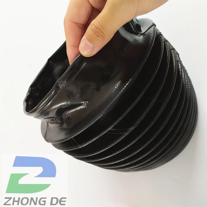 Screw Round Bellows  Flexible Rubber Boots Bellows telescopic loading bellows