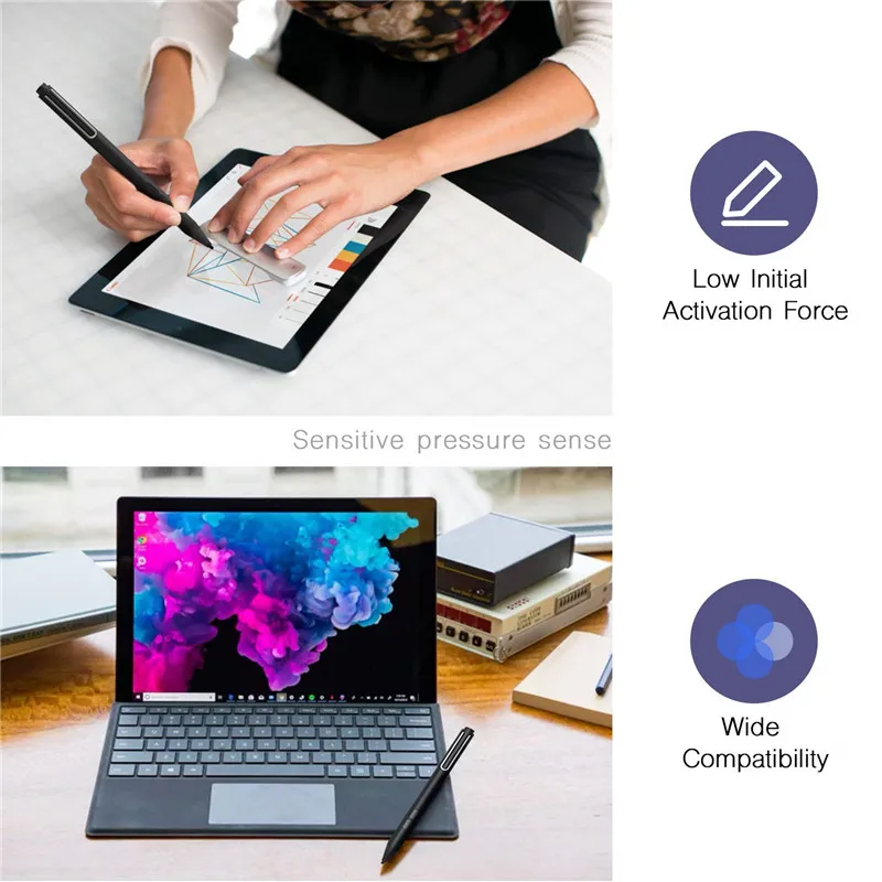 Wholesale High Quality Tablet Active Capacitive Stylus Pen for Microsoft Surface Pro 3/4 /5/6/7